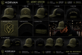KORVAN Army Green Trucker Cap