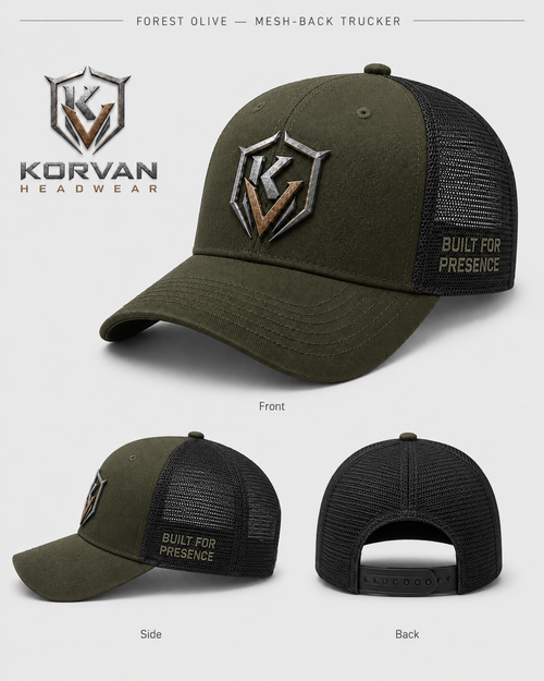 KORVAN Forest Olive Trucker Olive/Black Cap