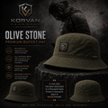KORVAN Olive Stone Bucket Hat